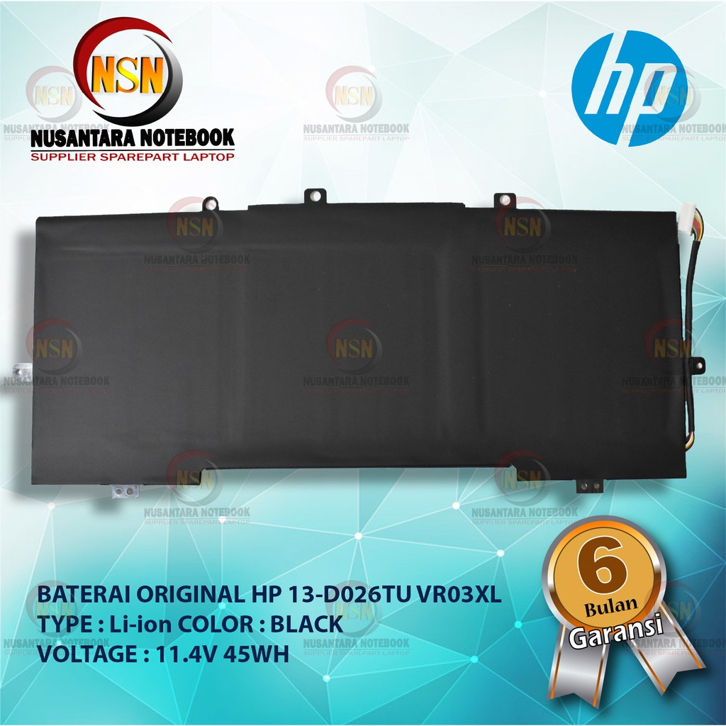 Baterai Original HP Envy 13-D040TU D045TU D050NA D055SA D026TU VR03XL