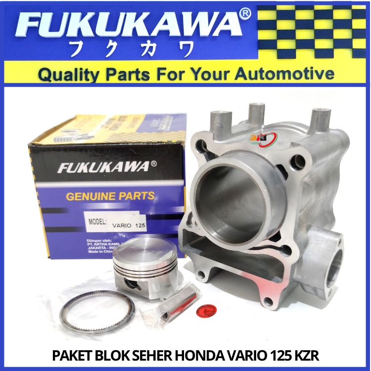 Blok Seher Komplit Vario 125 KZR Plus Piston Kit Original Fukukawa