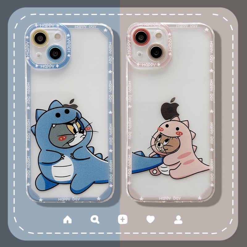 Casing Iphone 13 12 11pro Max X Xs Xr Xsmax 7 8plus Motif Jerry &amp; Tom Angel Eyes