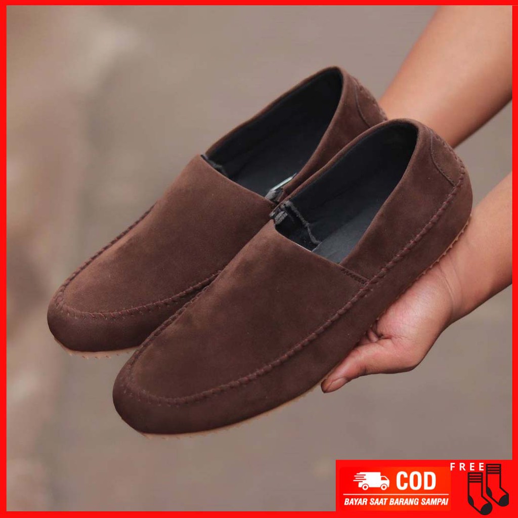 MOLK|Sepatu Casual Slip On Pria Terbaru 2021 Selop Santai Laki Laki Fashion Simple Kekinian