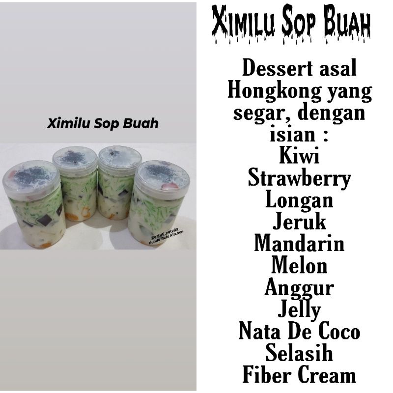 

Ximilu Sop Buah Hongkong