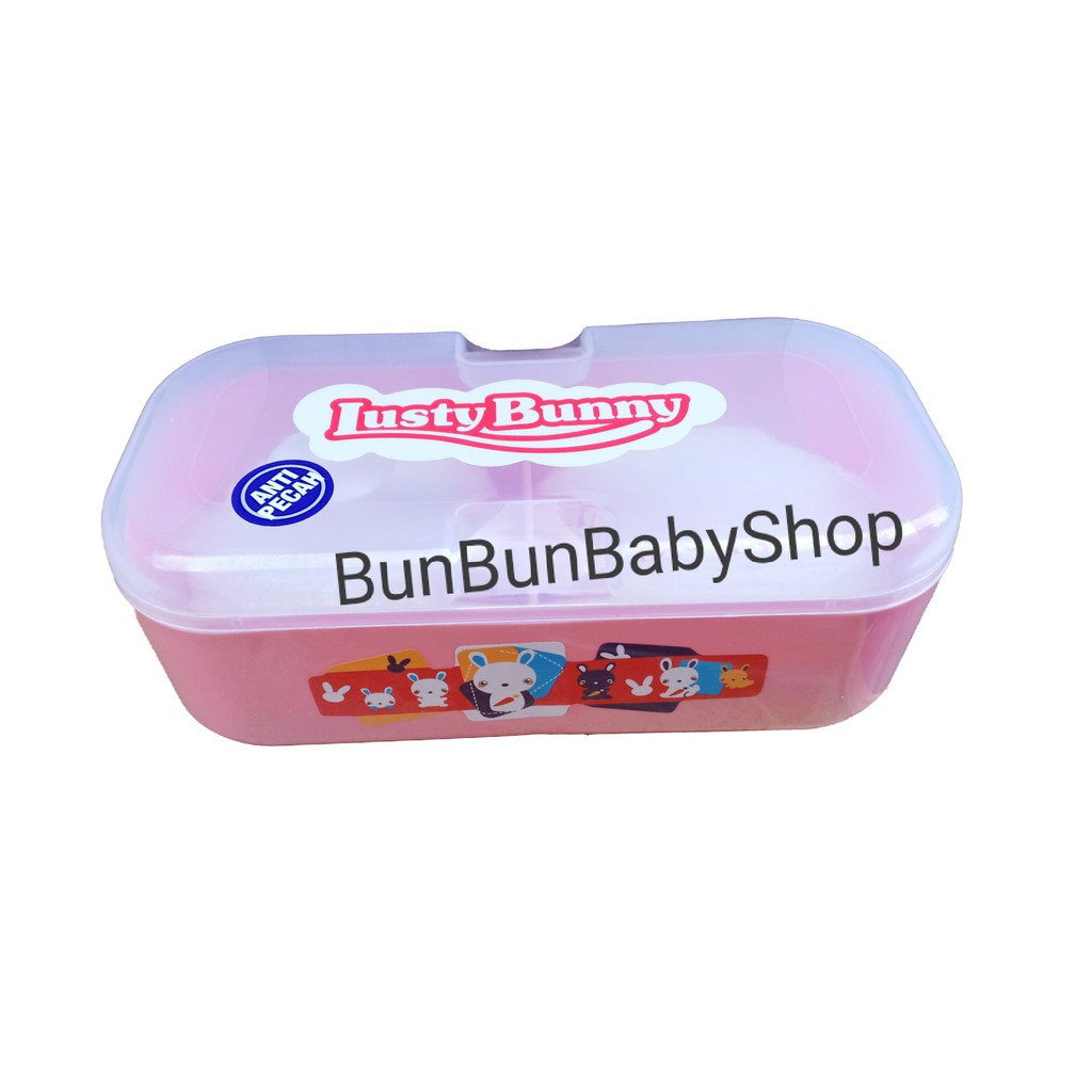 LUSTY BUNNY Tempat Bedak Bayi Tabur Tabor Peralatan Mandi Baby Baru Lahir Newborn Lucu Murah Anak