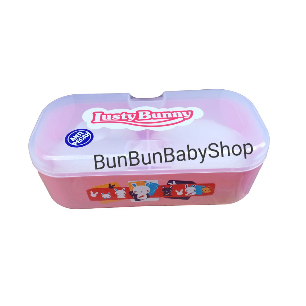 LUSTY BUNNY Tempat Bedak Bayi Tabur Tabor Peralatan Mandi Baby Baru Lahir Newborn Lucu Murah Anak