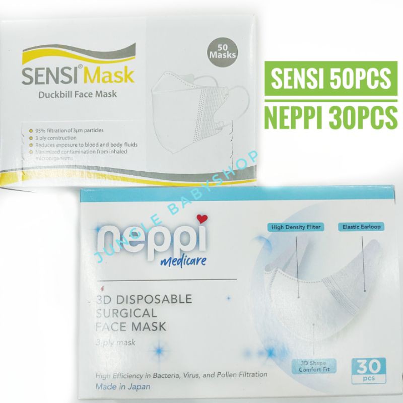 SENSI POKANA NEPPI Duckbill KN95 Face Mask ISI 12 20 25 30 50