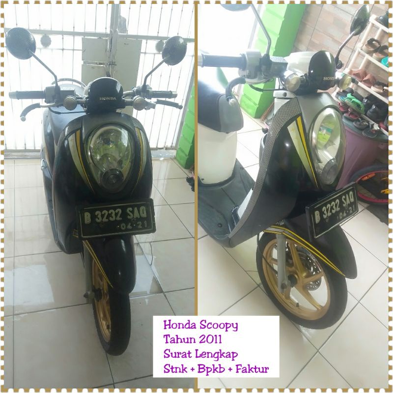 MOTOR HONDA BEKAS TAHUN 2011 SURAT LENGKAP SAMPAI FAKTUR ADA