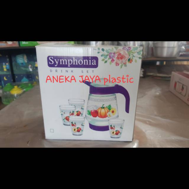 TEKO GELAS KACA SYMPHONIA DRINK SET KIG GROUP