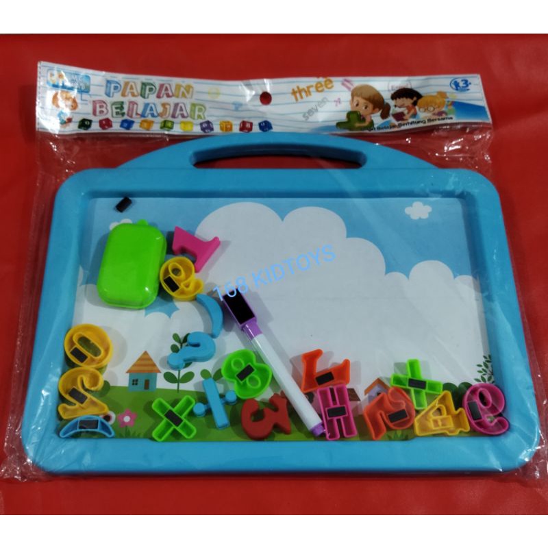 MAINAN ANAK EDUKASI PAPAN TULIS PLUS ANGKA MAGNET MB 02