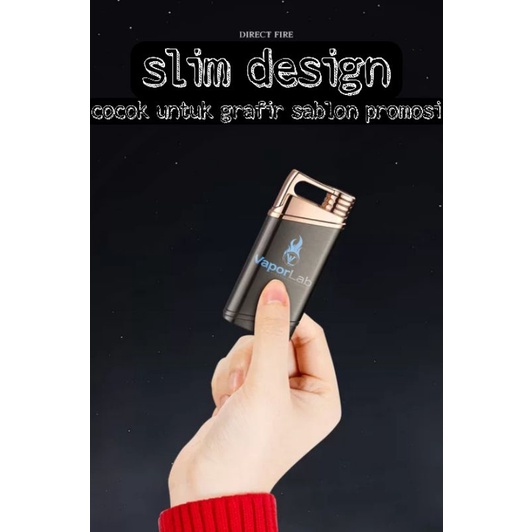mancis korek api bara las polos gas torch lighter untuk promosi sablon