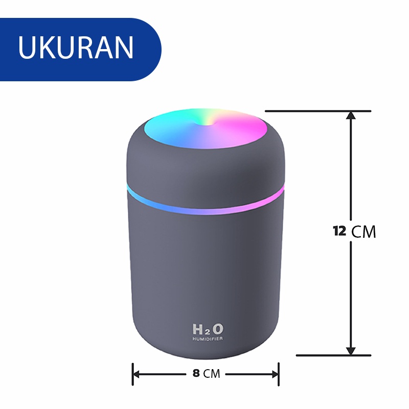 Humidifier 300ML Aromatherapy Purifier Diffuser Portable Mini USB Aroma Warna-warni Diffuser-1