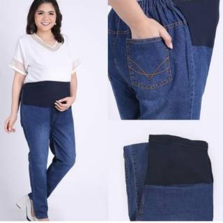 BA VI24 celana  hamil  jeans  Shopee Indonesia