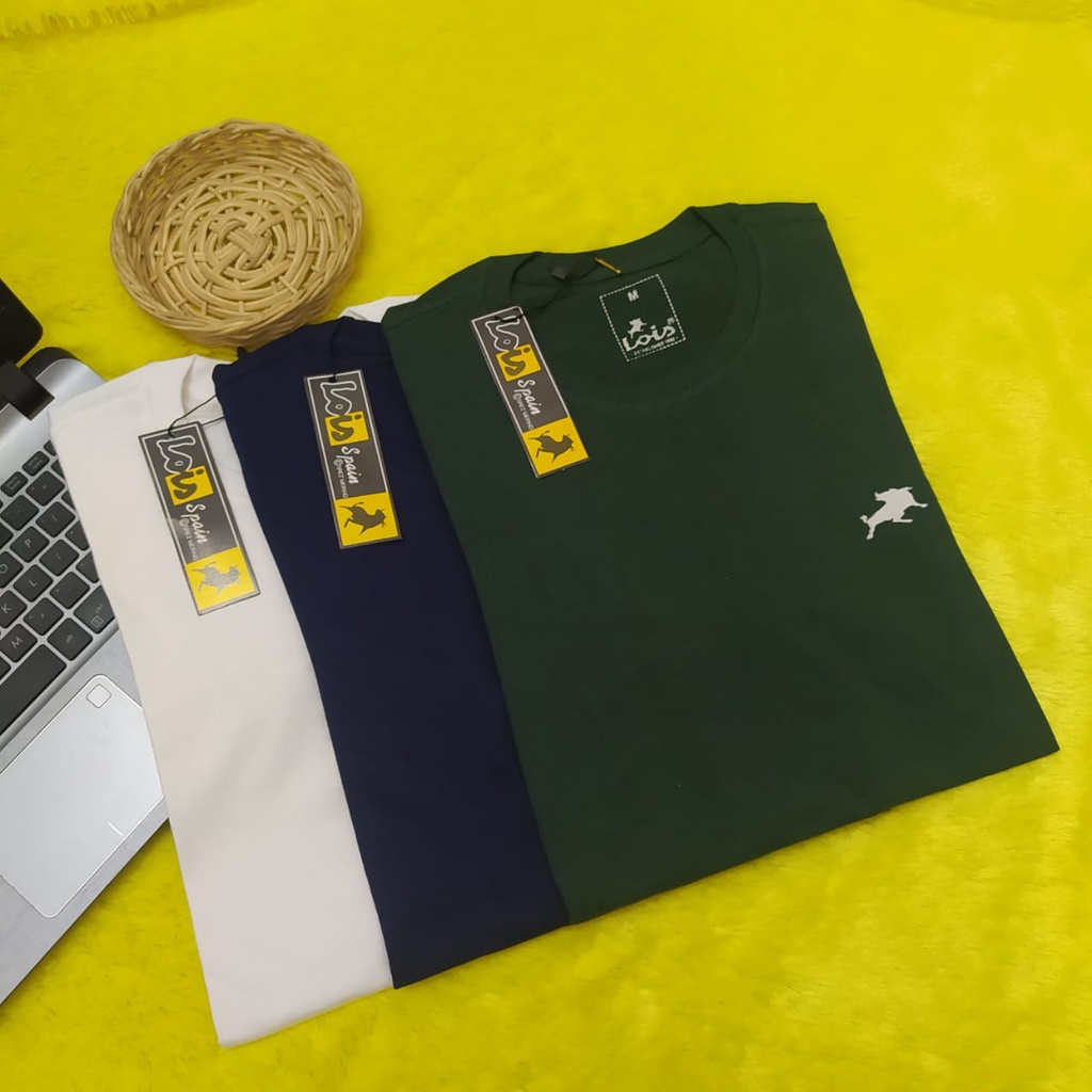 BELI 1 DAPAT 3 PCS KAOS LOIS/ BAJU KAOS DISTRO BANDUNG BRAND LOIS/ ATASAN KAOS PRIA DEWASA