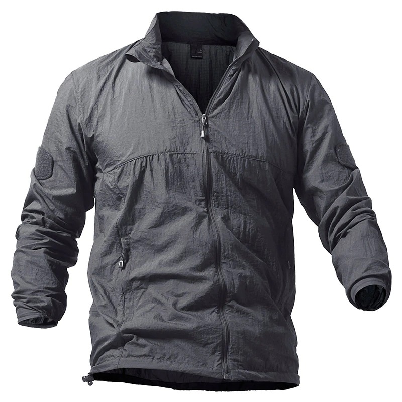 BAZAR Lightweight Tactical Skin Jacket Men Summer Breathable Portable Waterproof Jacket Military