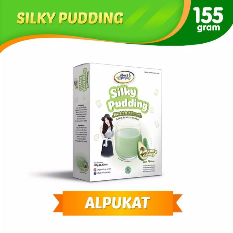 

puding bubuk rasa avocado