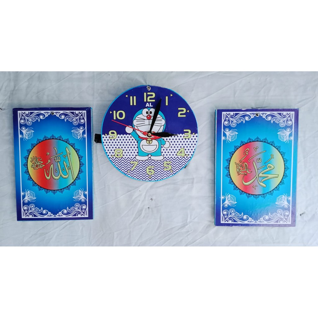 wall decor jam kaligrafi set karakter