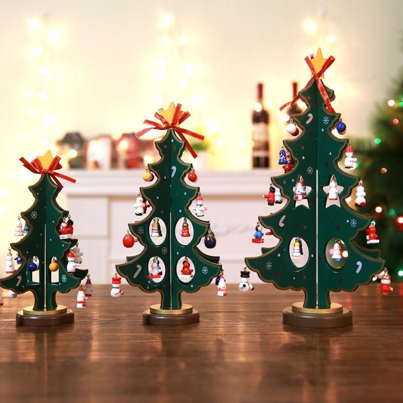 POHON NATAL MEJA / HIASAN NATAL / HADIAH NATAL / CHRISTMAS TREE WOODEN / POHON NATAL KAYU KECIL IMPO