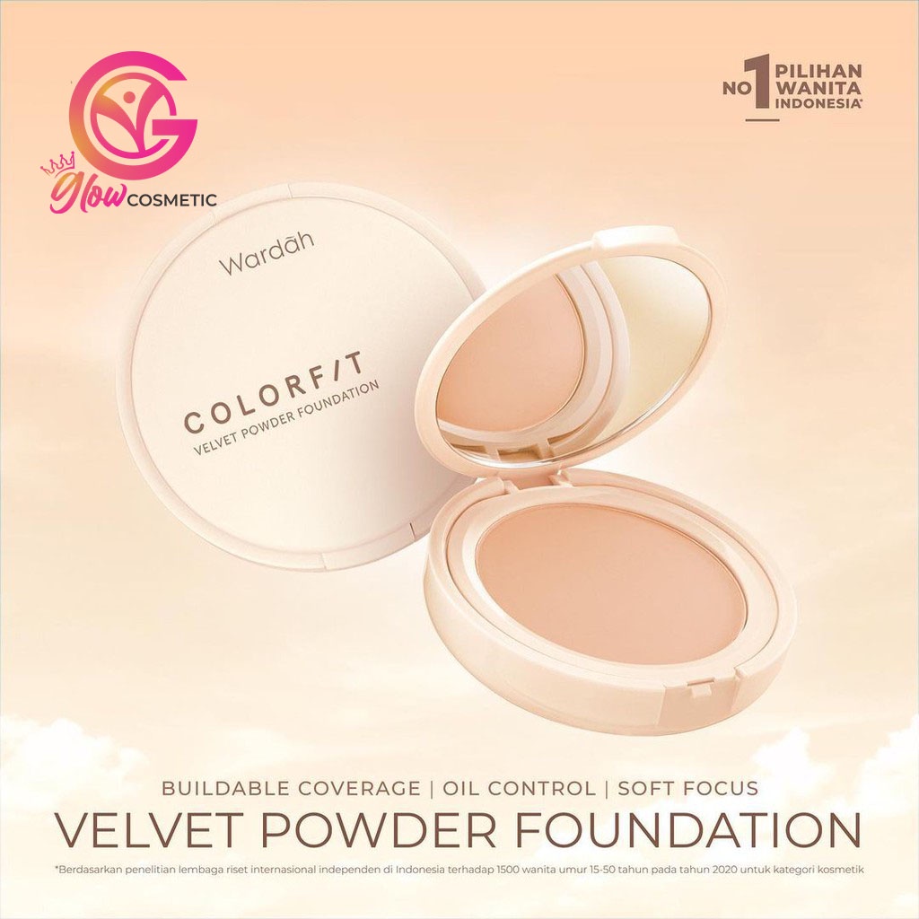 WARDAH COLORFIT VELVET POWDER FOUNDATION 11GR