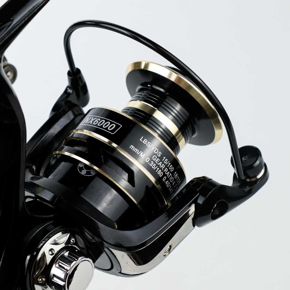 Reel Pancing TaffSPORT NX6000 Metal Reel Pancing Spinning Fishing Reel 4.7:1