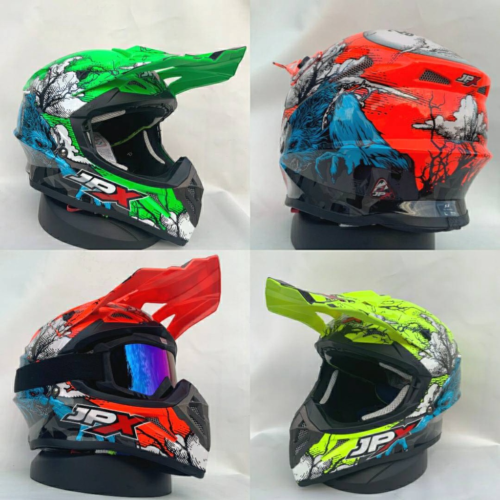 HELM JPX CROSS FOX1 X14 SRIGALA/JPX FULL FACE/JPX FULL FACE