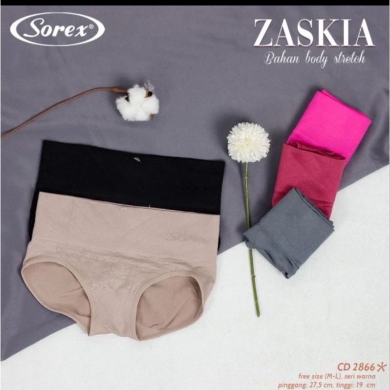 Celana dalam wanita semi korset sorex 2866 bahan rajut stretch