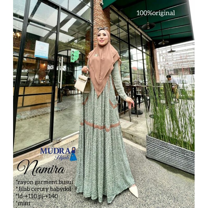 Namira Gamis Syari Wanita motif Ori Mudra/Nadhifa