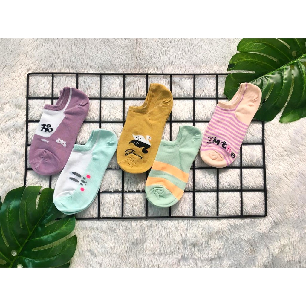 Kaos Kaki Wanita Remaja Import Ala Korea Lucu Karakter Motif Hewan Random Terbaru 3D