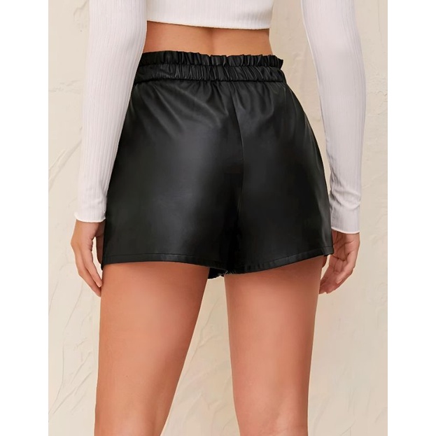 TAILOR LABS | SHORT PANTS LEATHER WOMEN | CELANA KULIT PENDEK WANITA