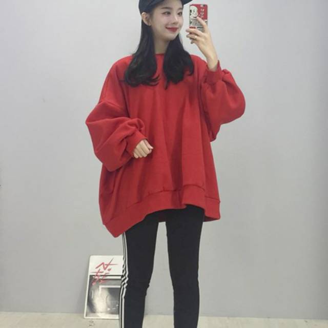 HOODIE SWEATER OVERSIZE POLOS ULLZANG KOREAN FASHION ALL SIZE