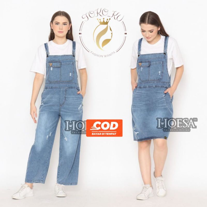 fashion baju kodok wanita remaja dewasa jeans rok celana pendek overall kulot terbaru premium kekini