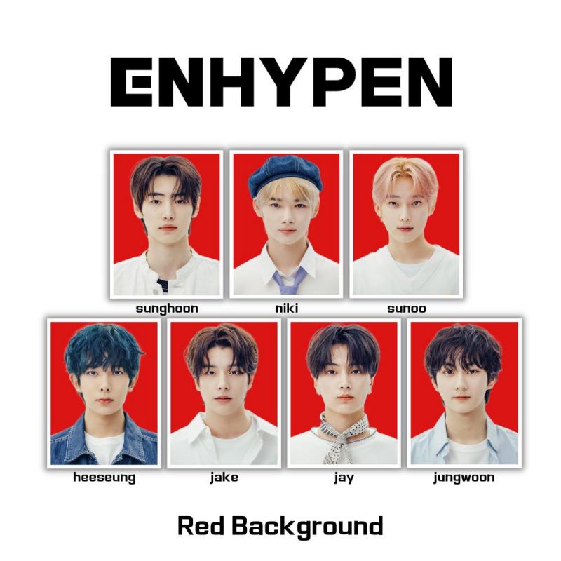 PAS FOTO ENHYPEN 3x4 (HARGA 3 PCS + LAMINASI 2SISI) ID PHOTO KPOP IDOL KOREA PREMIUM MURAH UNOFFICIAL HEESEUNG JUNGWON JAY JAKE SUNGHOON SUNOO NIKI READY STOCK !