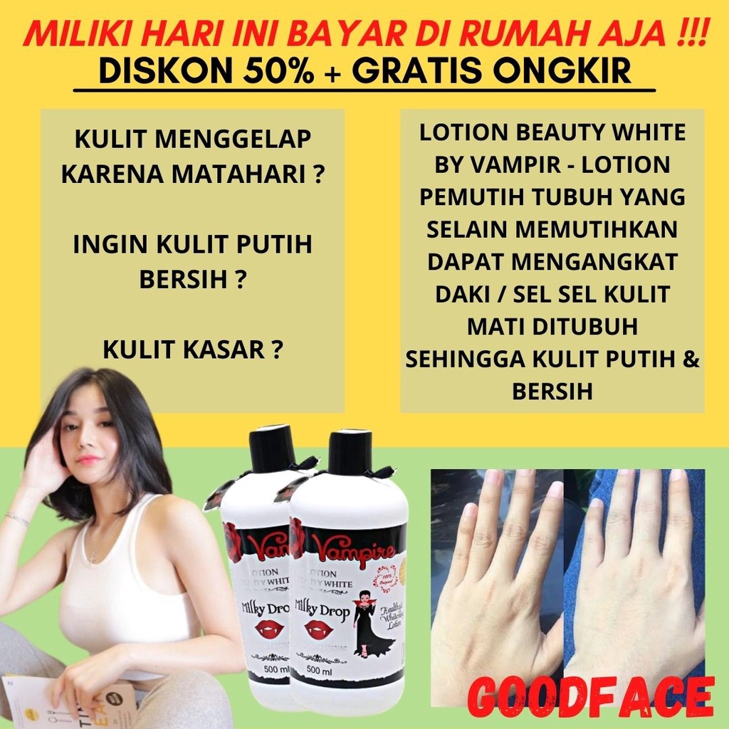 LOTION -  LOTION PEMUTIH - LOTION PEMUTIH BADAN - Vampire BPOM 500ML