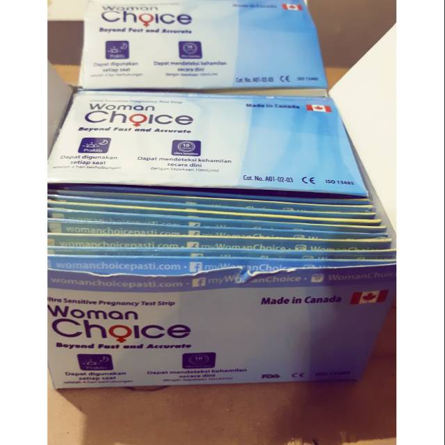 Woman Choice Test Pack Kehamilan Strip tes
