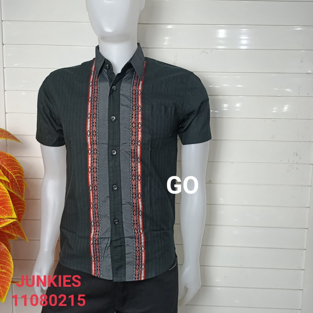 gof MAXMILLIAN KEMEJA PRIA JUNKIES Kemeja casual kemeja lengan pendek