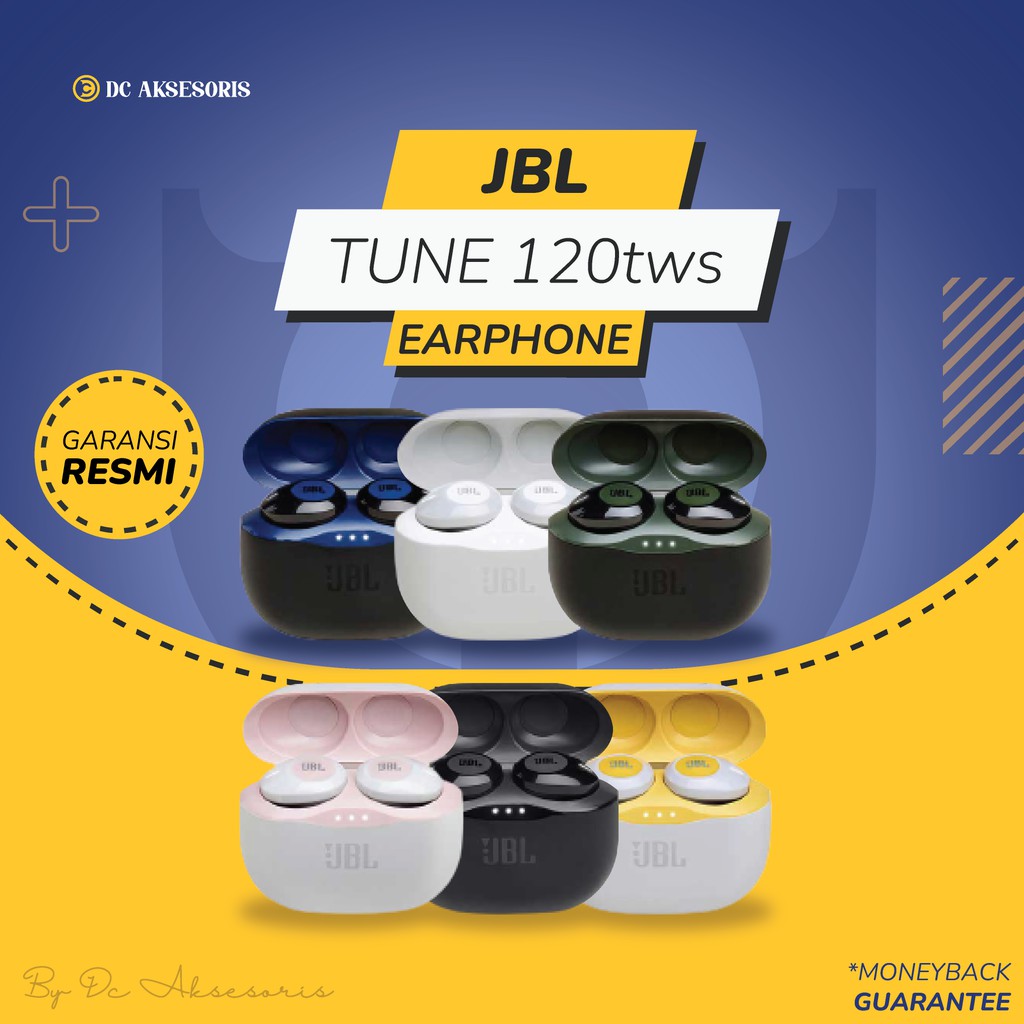 JBL TUNE 120 TWS ORIGINAL GARANSI RESMI IMS 1 Tahun