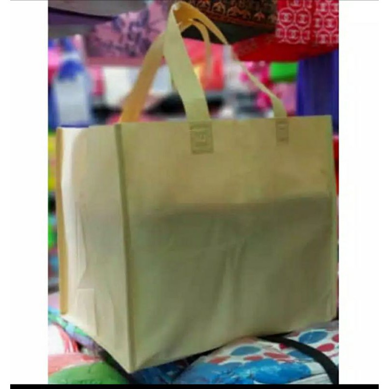 

Tas Goodiebag Spunbond tas jahit 32x27 (isi12pcs)