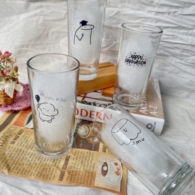 [NEW] Gelas Transparan Gelas Korea Aestetik Gelas homecafe