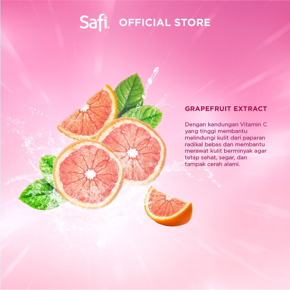 SAFI White Natural Series Indonesia / Cleanser Toner Essence Serum Cream Sunscreen Shampoo Hair Eye