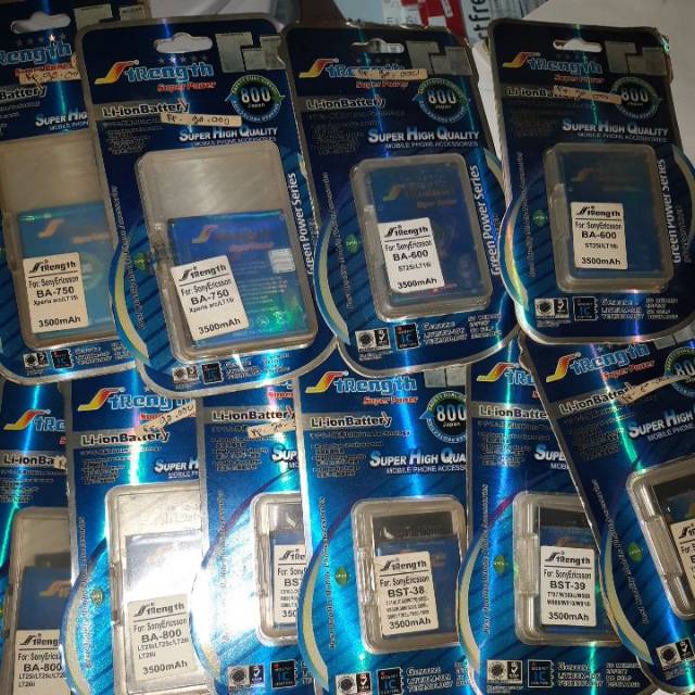 Batre sony ericsson BST-36, BST-33, BST-37,BST-38,BST-39,BA-600,BA-750,BA-800