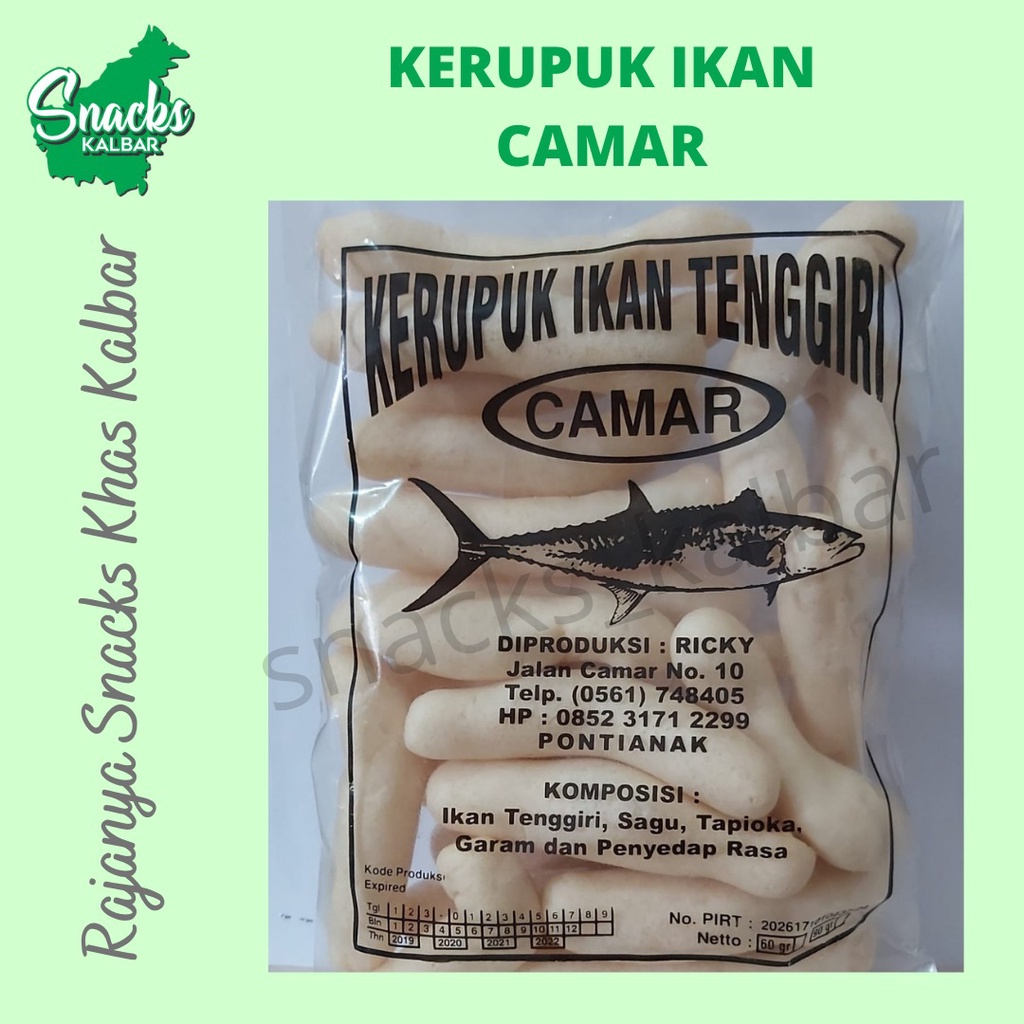 

Amplang / Kerupuk Ikan Tenggiri Kemasan Kecil Khas Pontianak