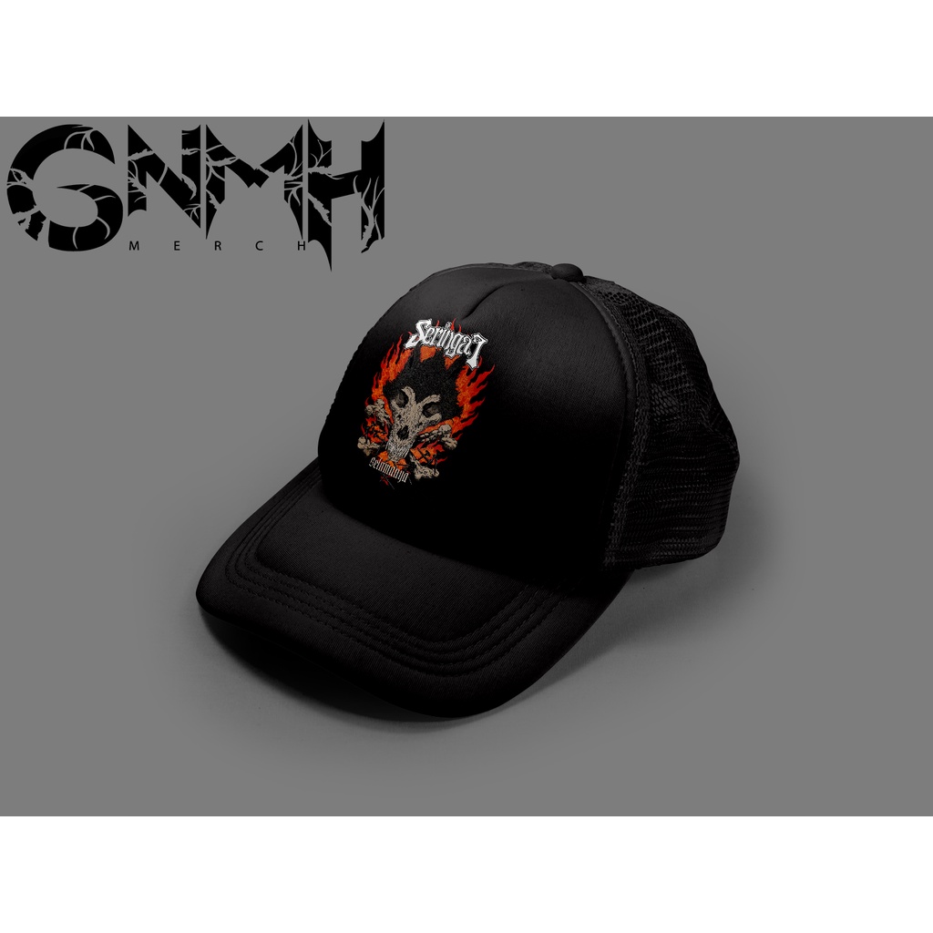 topi trucker band SERINGAI  - topi band musik metal