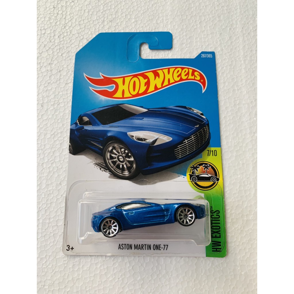 HOT WHEELS HOTWHEELS ASTON MARTIN ONE-77 BIRU HW EXOTICS DIECAST MOBIL HOTWEELS HOTWIL LANGKA TRACK