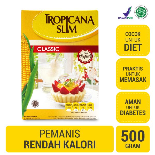 

Tropicana Slim Sweetener Classic Low Calori BOX 250 gr Kemasan Ekonomis