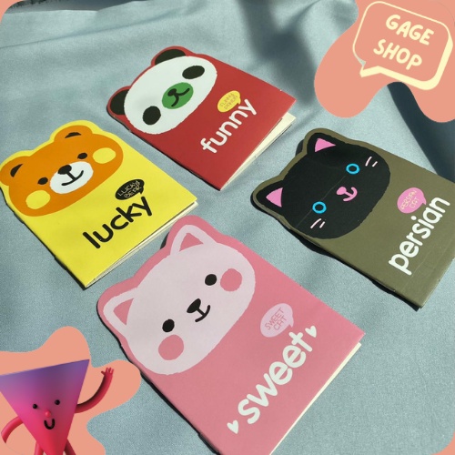

buku a6 note book buku tulis karakter hewan bisa COD termurah keperluan sekolah anak lucu imut ATK alat tulis import fancy
