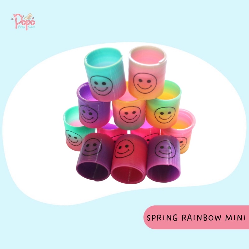 MAINAN ANAK SPRING RAINBOW/PIR PELANGI/SPIRAL PELANGI/PEGAS SPIRAL SMILE KECIL