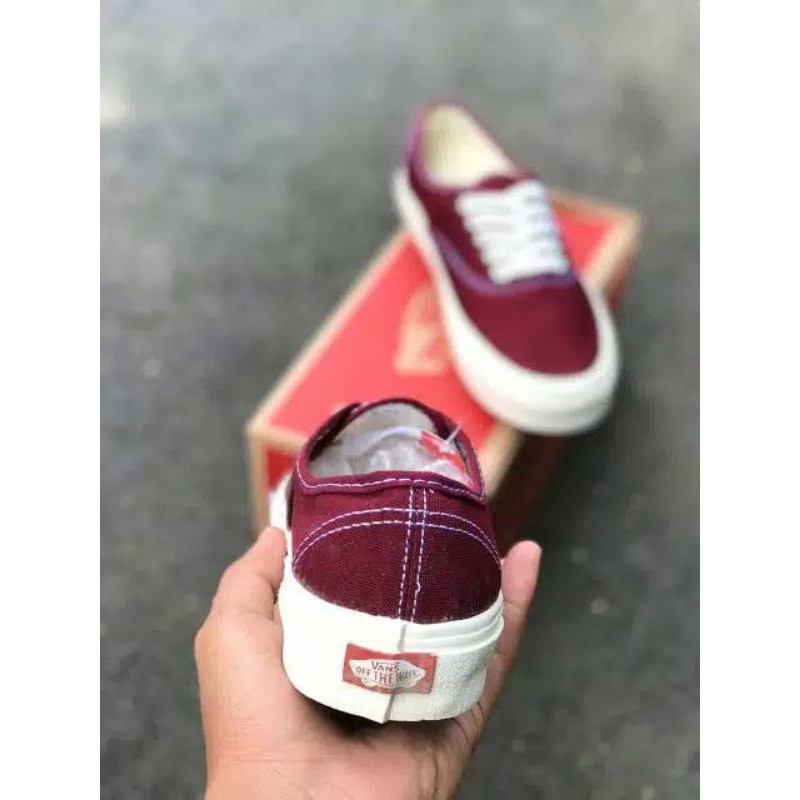 VANS AUTENTIC OG LX VAULT MAROON WHITE IMPORT BNIB 100% MADE IN CHINA WAFFLE ICC