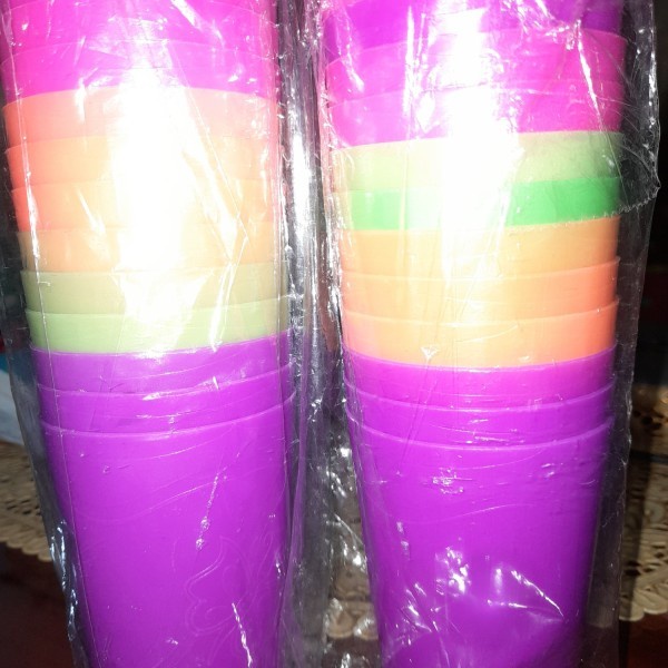 Gelas Murah Plastik Warna Warni | Gelas Minum | Gelas Warna Warni
