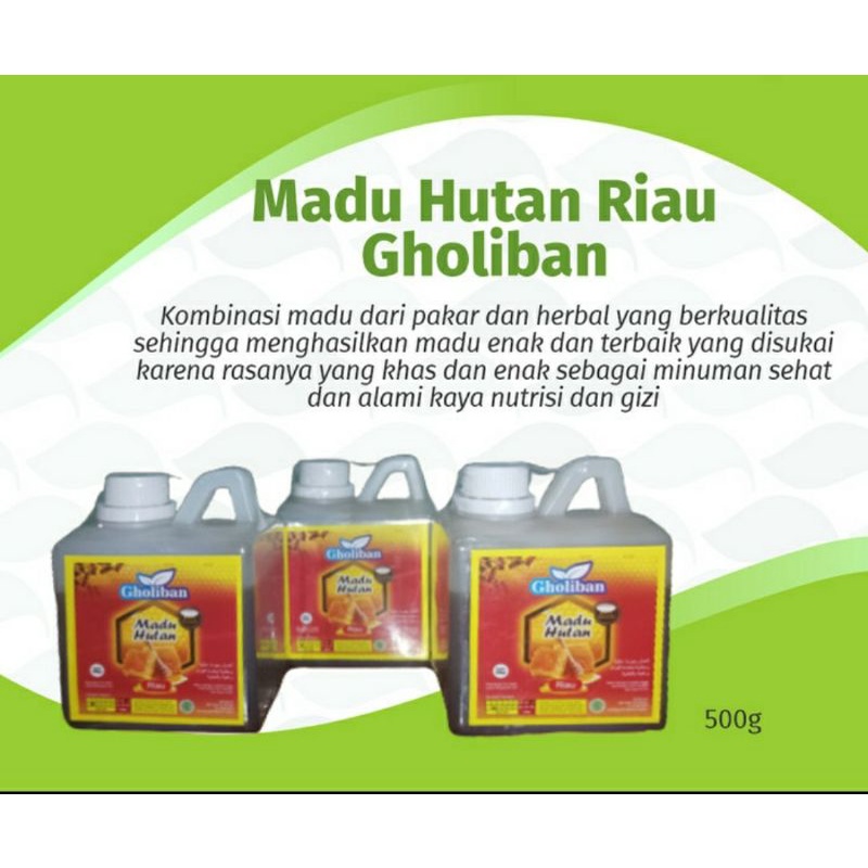 

Madu Hutan Riau Gholiban 500gr