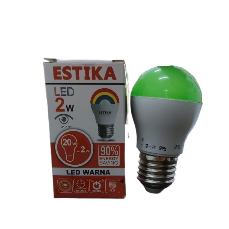 Lampu hias led estika warna warni 2 watt