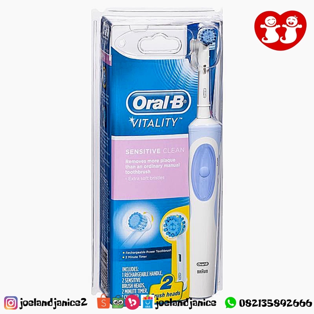 Oral B Vitality Power Toothbrush Sensitive +2 Refills