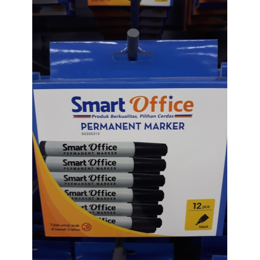 

Jual Spidol Smart Office Permanent Marker Warna Hitam Isi 12 Pcs Limited