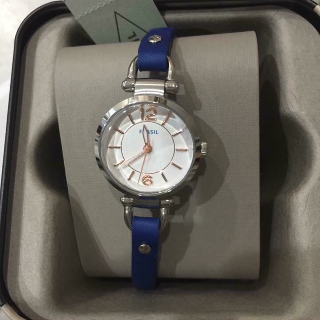 FOSSIL ES4001 Georgia mini indigo dyed ladies watch authentic jam tangan wanita